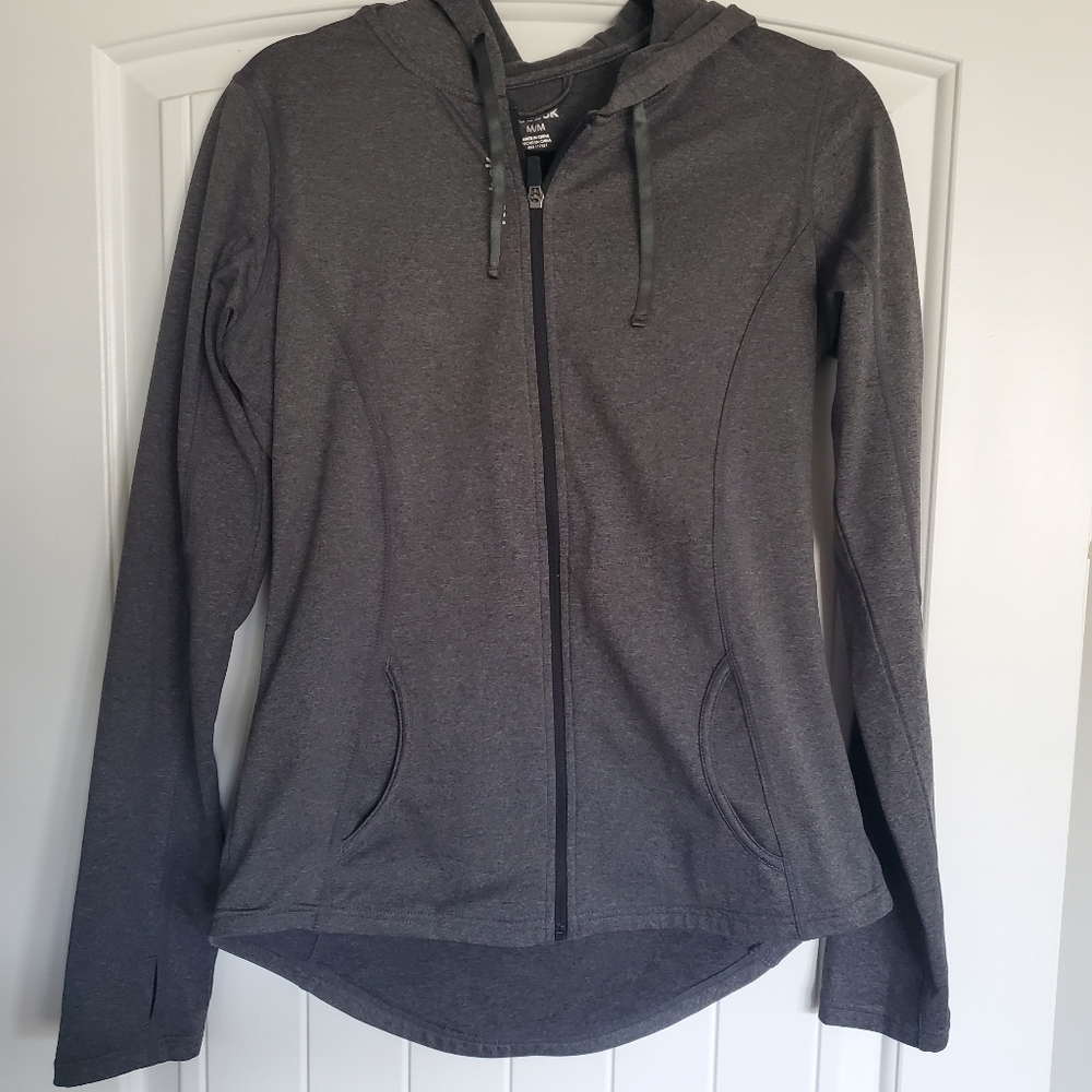 Reebok zip up light hooded jacket